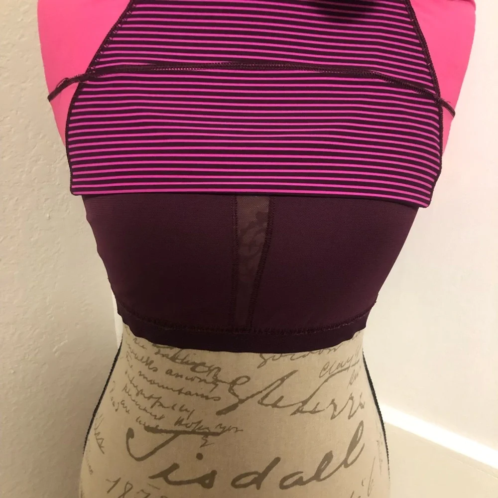 Lululemon Energy Tank Hyper Stripe Raspberry Glo